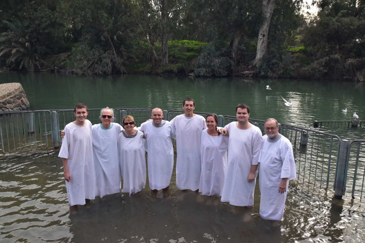 Baptism in Jordan River Baptism in Jordan River