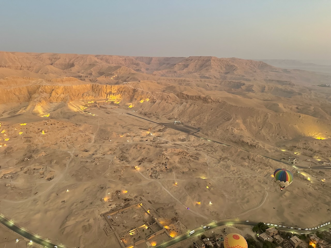 Hot-air balloon ride Luxor  Nov 25 Egypt-Jordan-Israel Tour John DeLancey