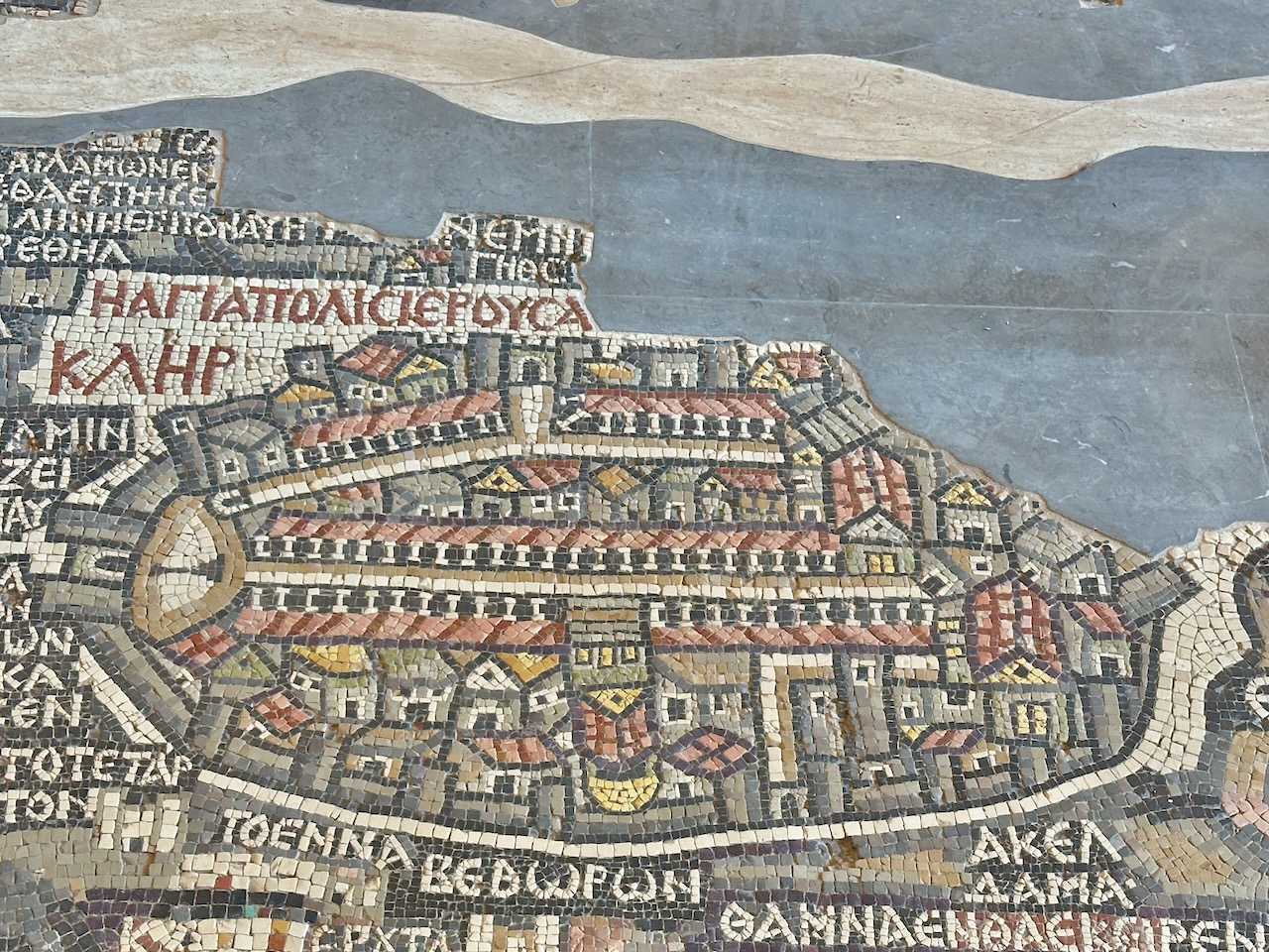 Madaba Medeba Map Nov 2025 Egypt-Jordan-Israel Tour John DeLancey