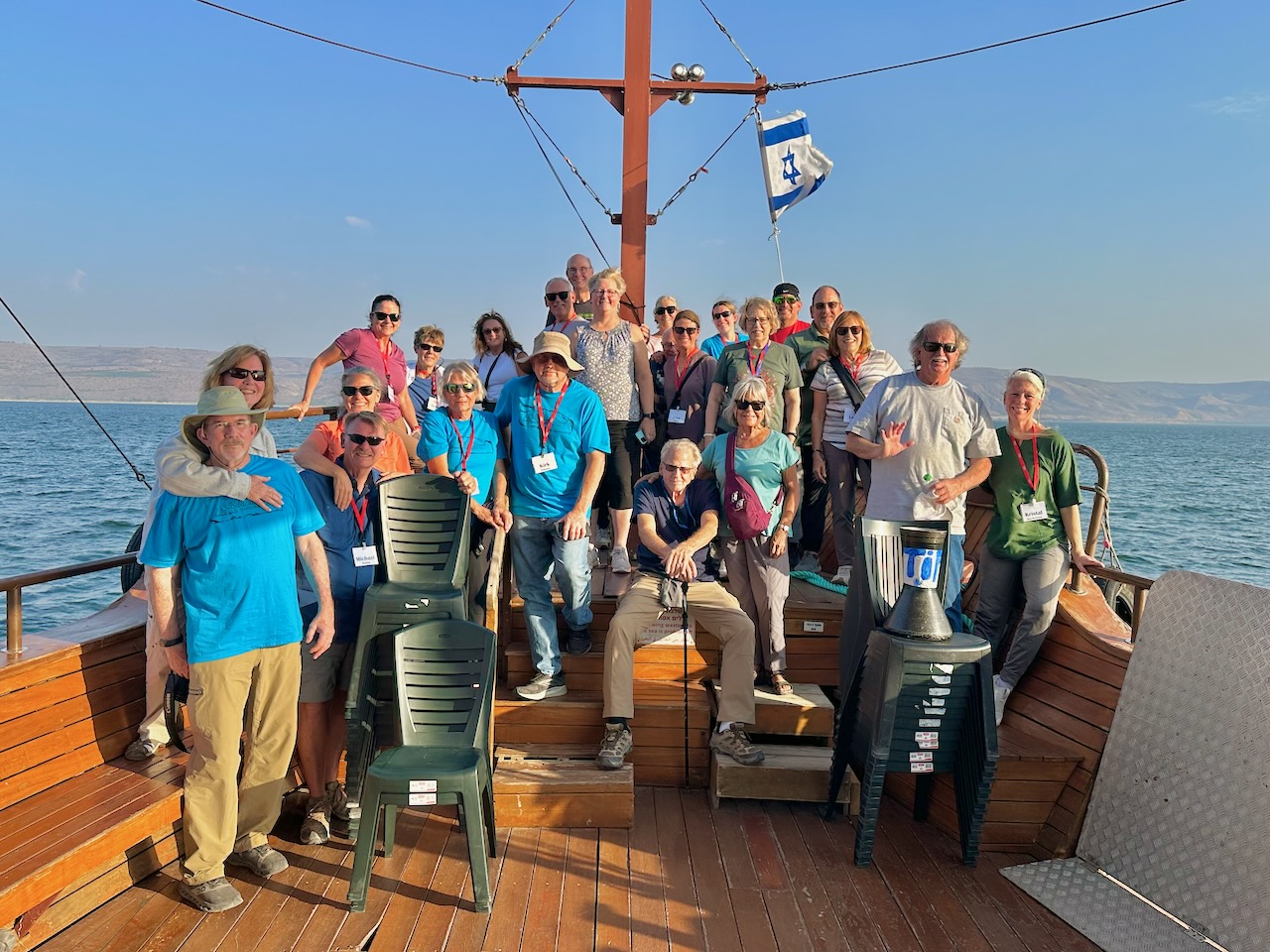 Boat Ride Sea of Galilee Nov 2025 Egypt-Jordan-Israel Tour John DeLancey