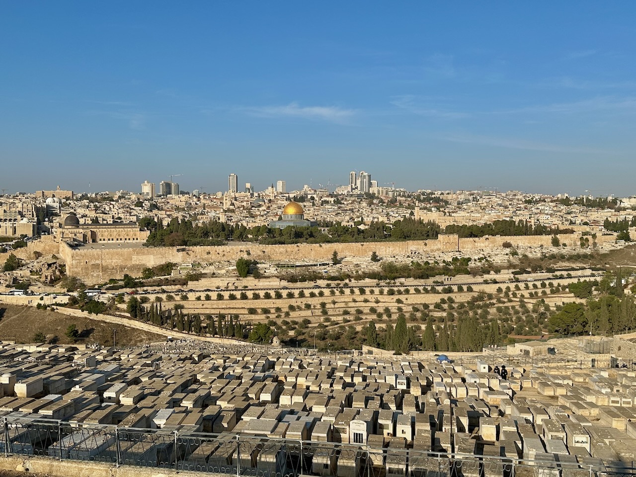 Jerusalem Mt. of Olives Nov 2025 Egypt-Jordan-Israel Tour John DeLancey
