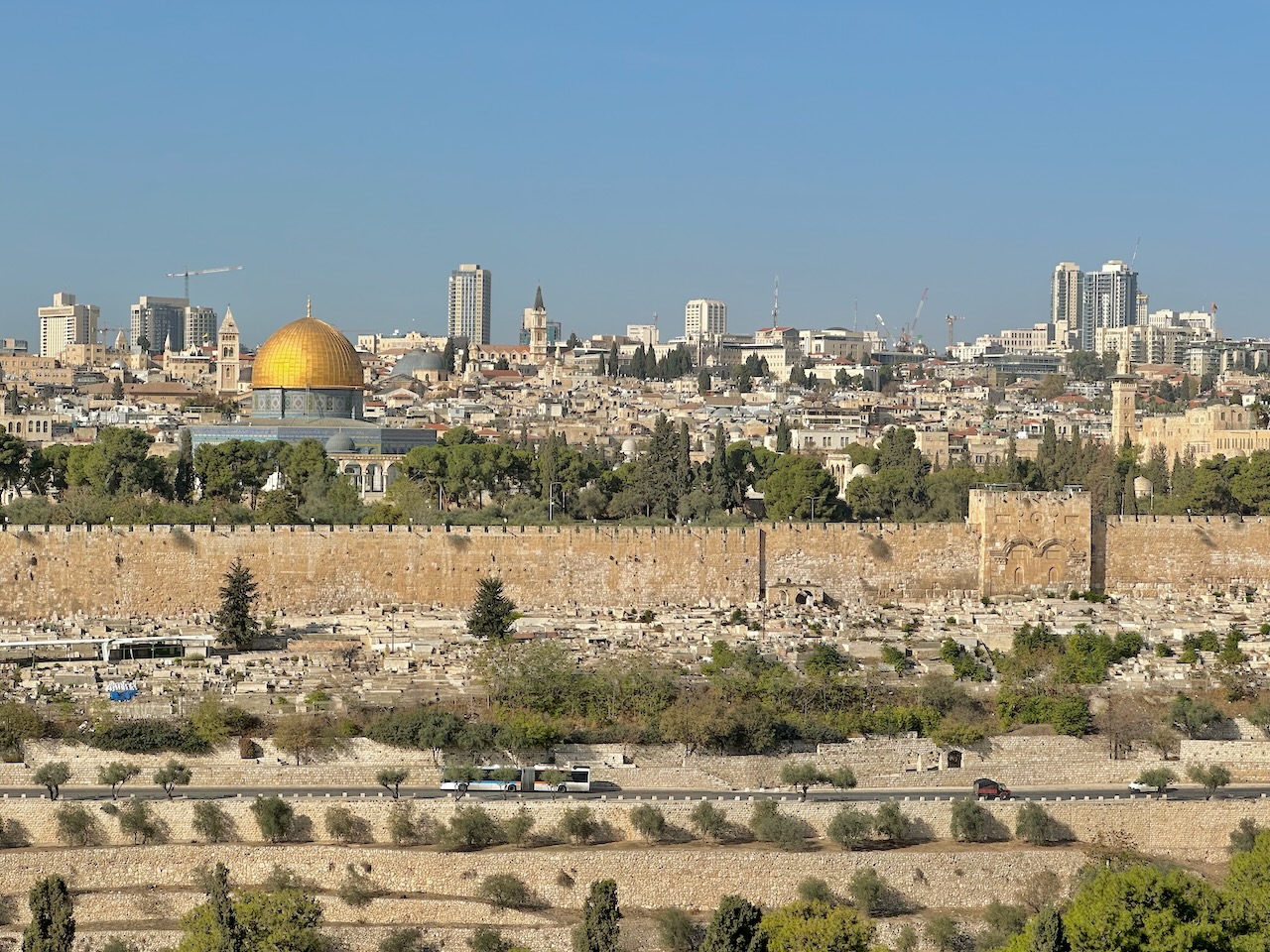 Jerusalem Mt. of Olives Nov 2025 Egypt-Jordan-Israel Tour John DeLancey