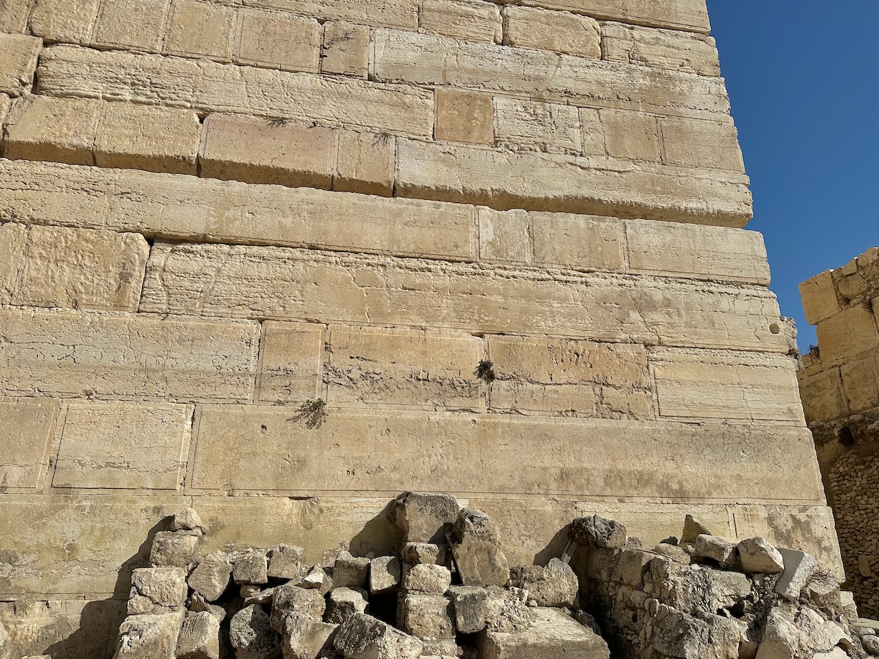 SW Corner Jerusalem Temple Mount Nov 2025 Egypt-Jordan-Israel Tour John DeLancey