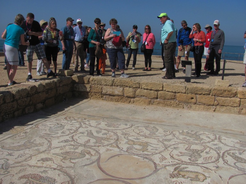 mosaics at caesarea