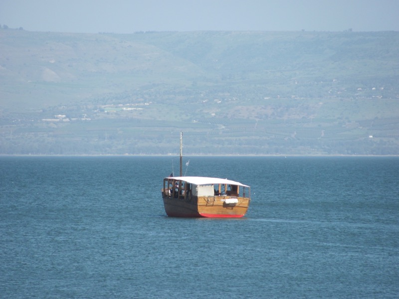 boat on sea of galilee
