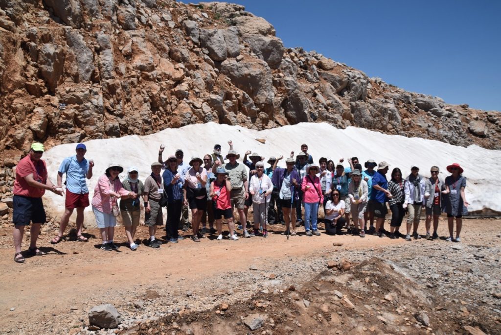 Mt. Hermon May 2019 Israel Tour Group with John DeLancey