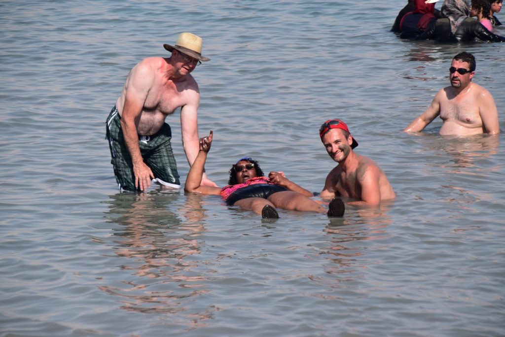 Dead Sea June 2019 Israel Tour Group with John DeLancey