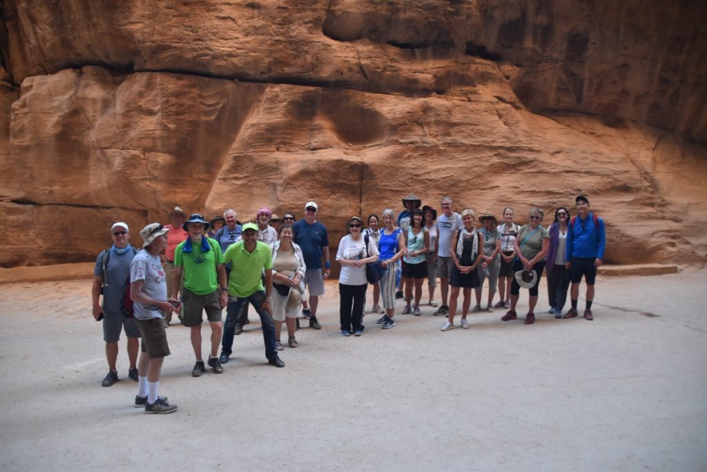 Petra June 2019 Israel Tour Group with John DeLancey