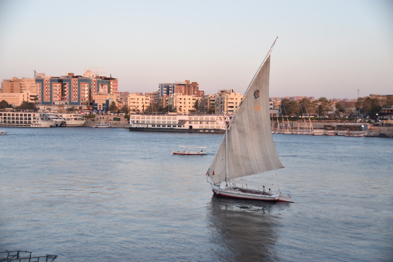 Felucca boat Nile River Aswan Egypt Tour John DeLancey