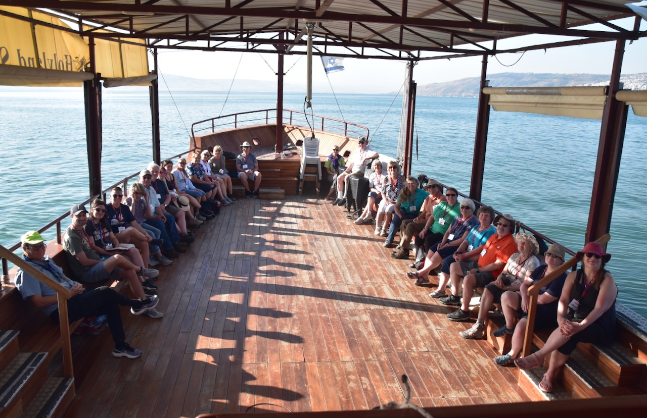 Boat Ride May 2022 Israel Tour John DeLancey