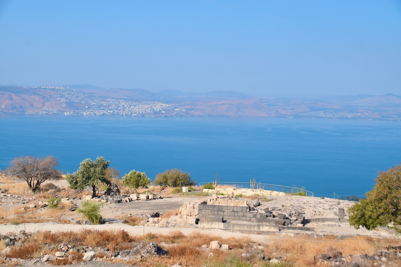 Sea of Galilee from Hippos Nov 22 Israel Tour John DeLancey
