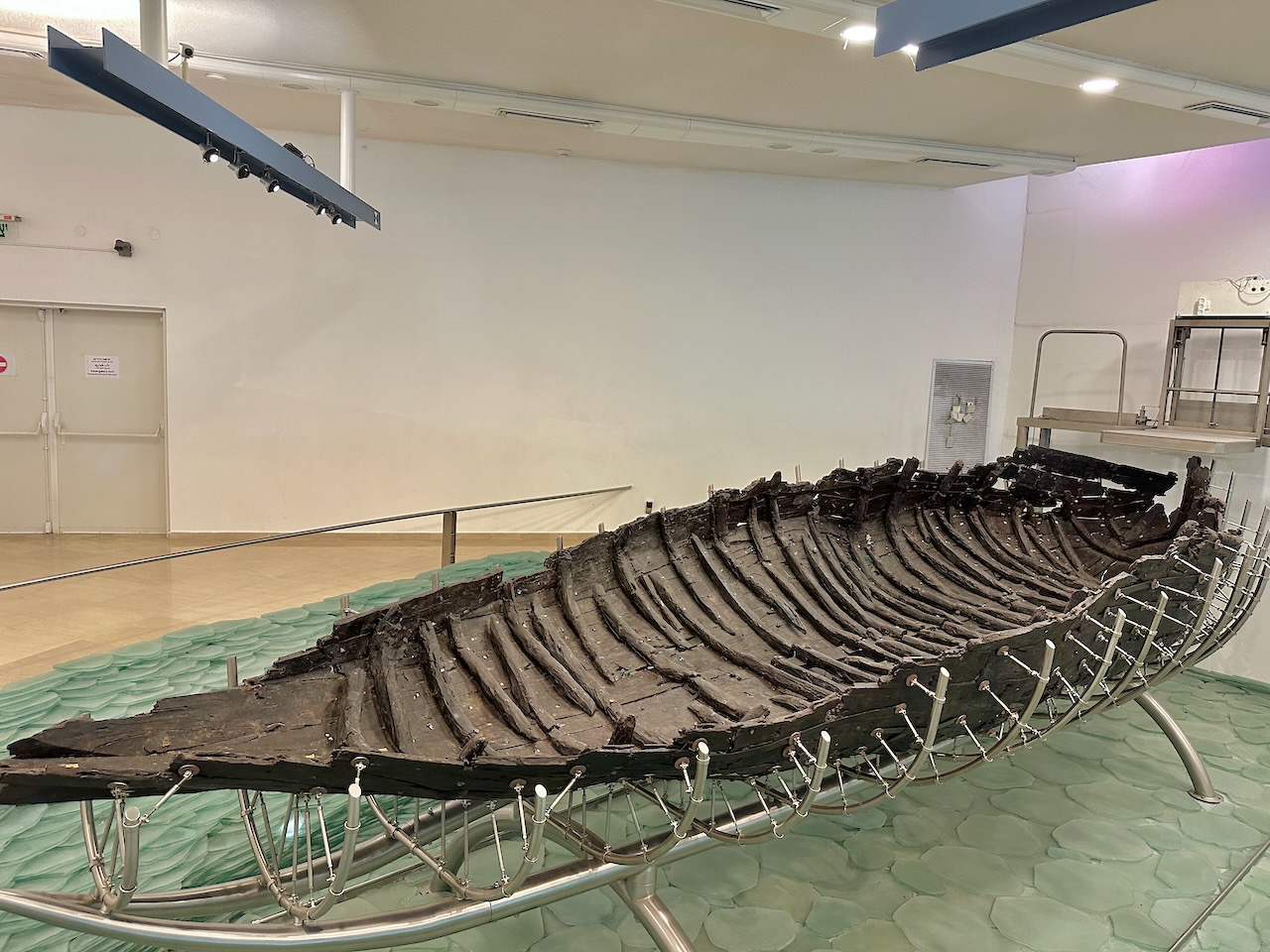 Ancient Boat May 23 Israel Tour John DeLancey