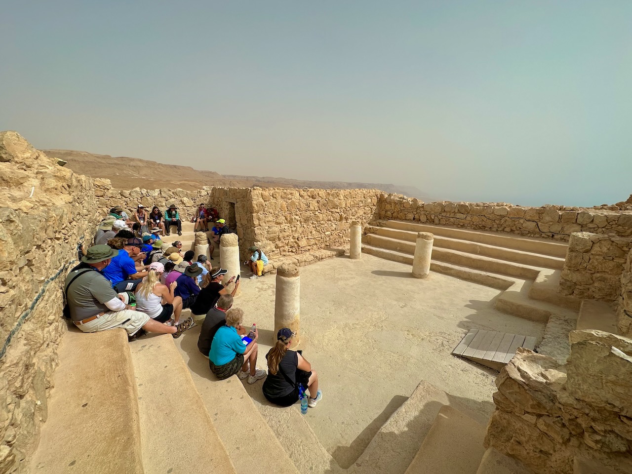 Masada synagogue May 23 Israel Tour John DeLancey