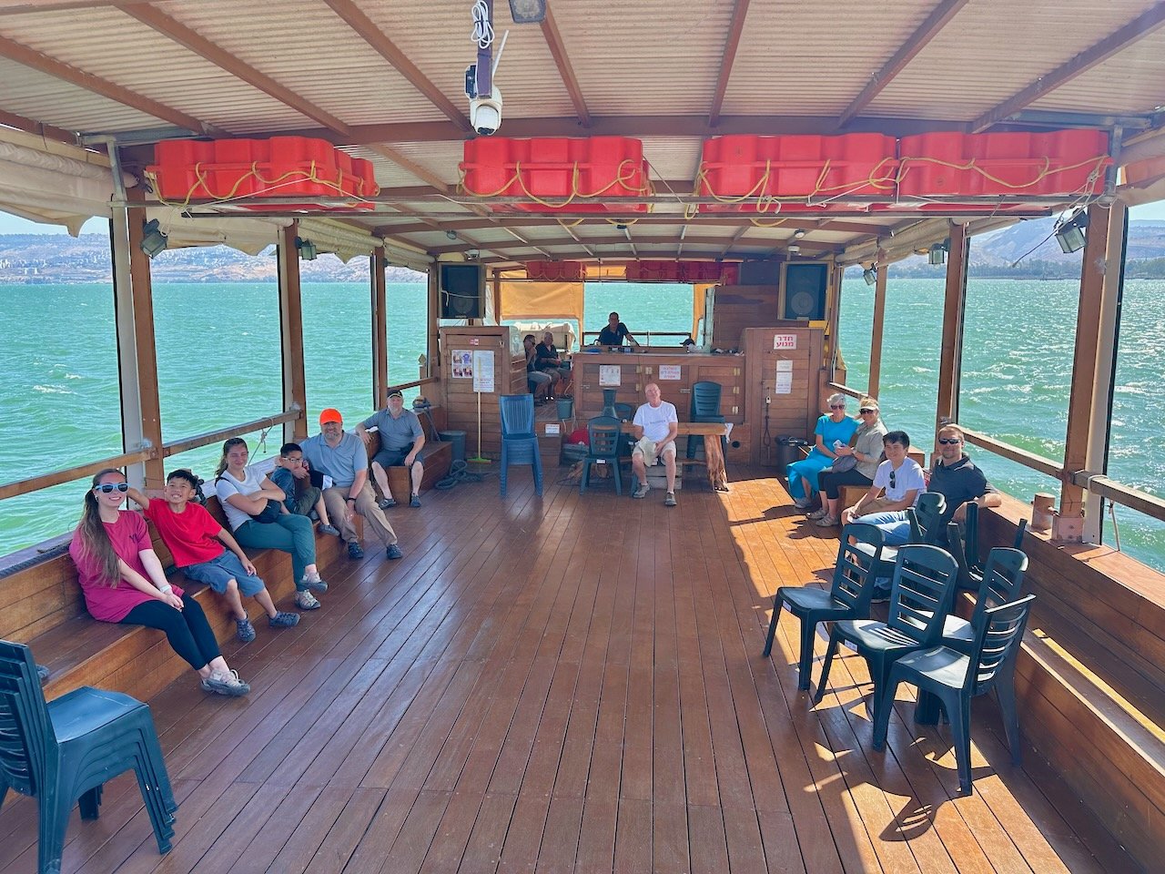 Sea of Galilee Boat ride June 2024 Israel Tour John DeLancey