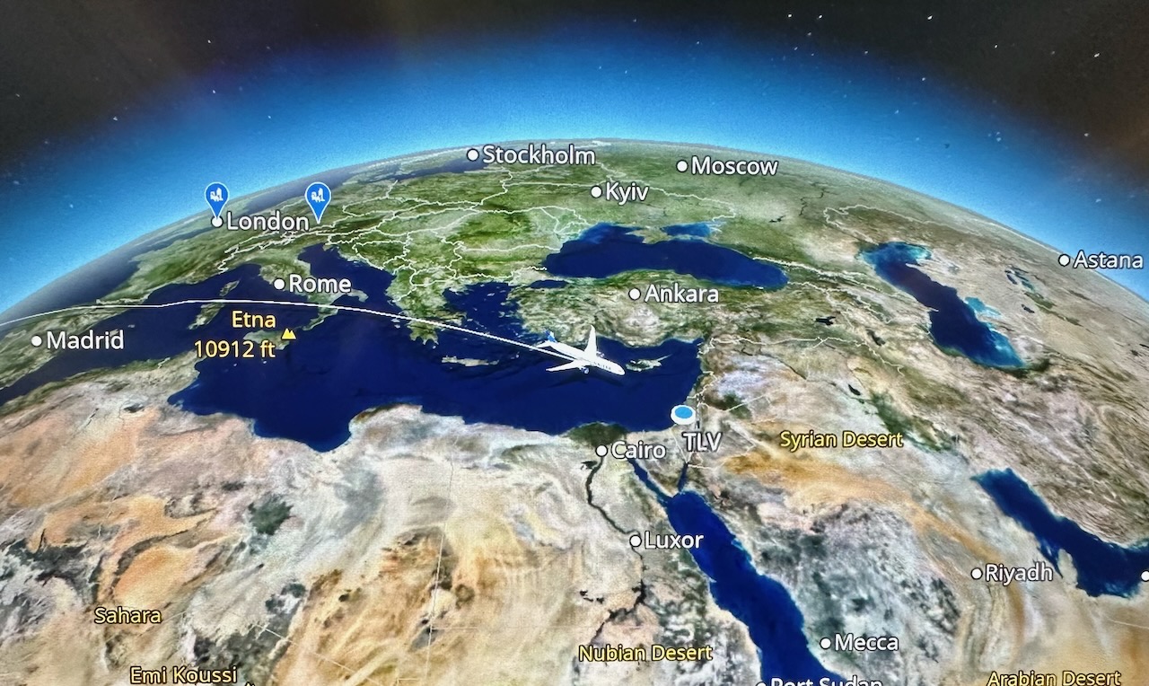 Map to Israel and Tel Aviv coast John DeLancey Biblical Israel Tours