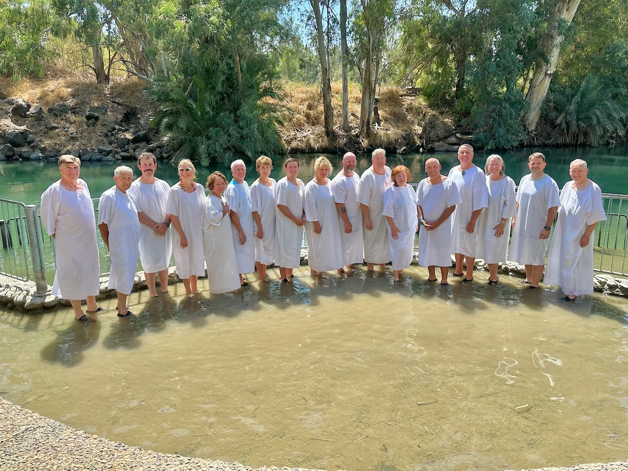 Baptism Sept 2025 Israel Tour John DeLancey