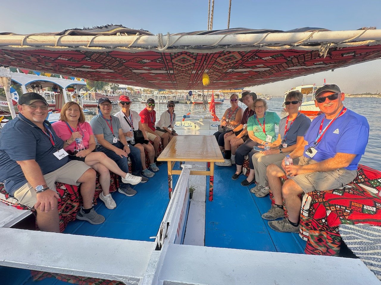 Felucca Boat Luxor Nov 2025 Egypt-Jordan-Israel Tour John DeLancey