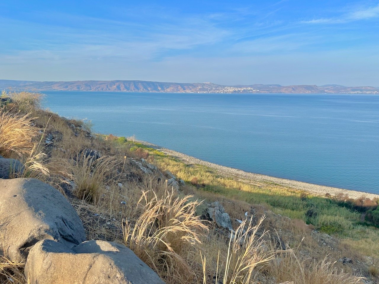 Sea of Galilee East Side Nov 2025 Egypt-Jordan-Isrsael Tour John DeLancey