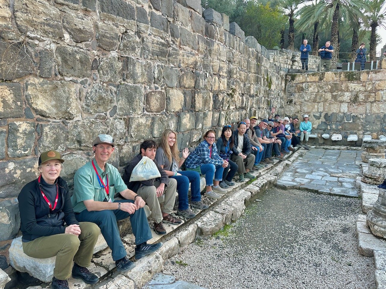 Beth Shean Latrines January 2026 Israel Tour John DeLancey