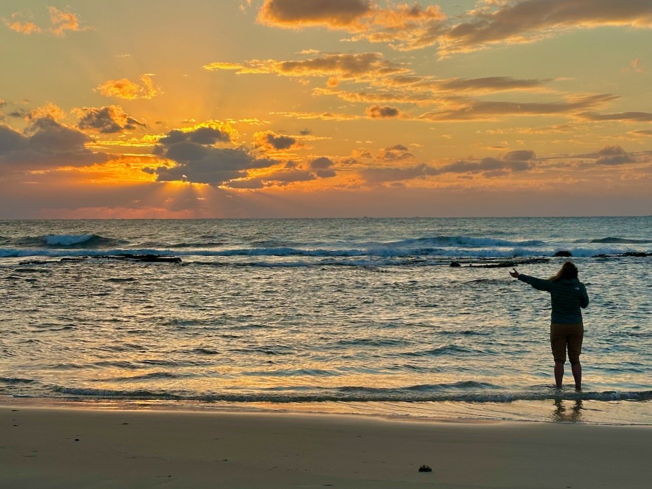 Caesarea sunset January 2026 Israel Tour John DeLancey Caesarea sunset January 2026 Israel Tour John DeLancey