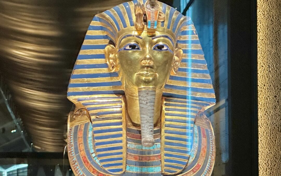 King Tut Mask Grand Egyptian Museum Feb 2026 Egypt Trip John DeLancey