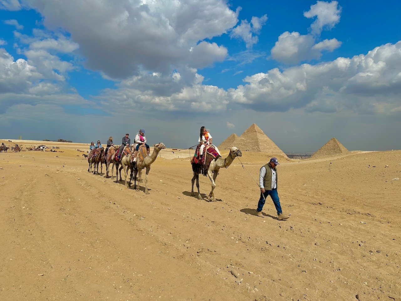 Great Pyramid Camel Ride Feb 2026 Egypt Tour John DeLancey