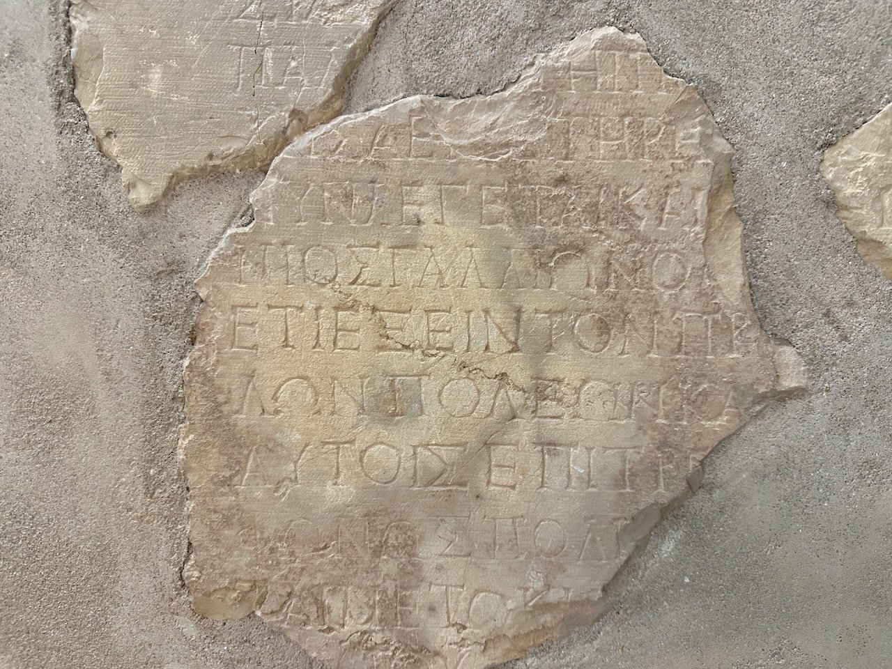Delphi Gallio Inscription Sept 2026 Greece Tour with John DeLancey
